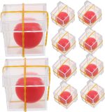 TOYANDONA 10 Juegos Prop de Penetración de Caja Transparente para Accesorios Interactivos de Plástico para Fiestas y Reuniones