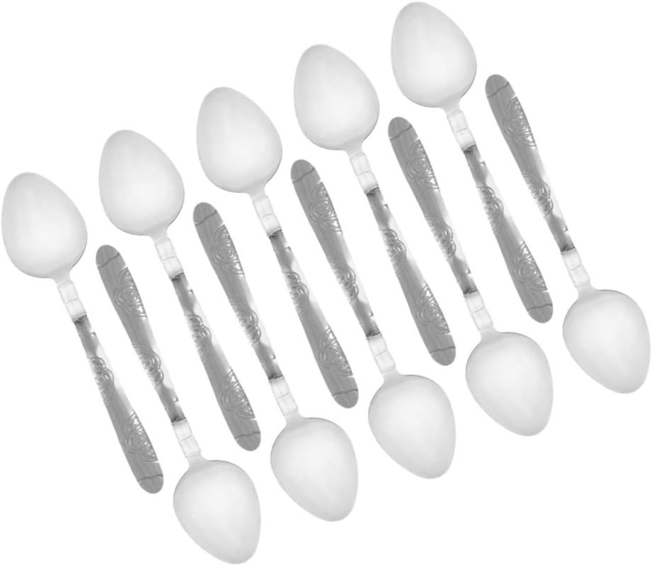 TOYANDONA 10 Piezas Cucharas de Metal para Trucos de Props Duraderos para Magos Juguetes de Calle y Espectáculos con Efecto de Doblado para Adultos y Principiantes