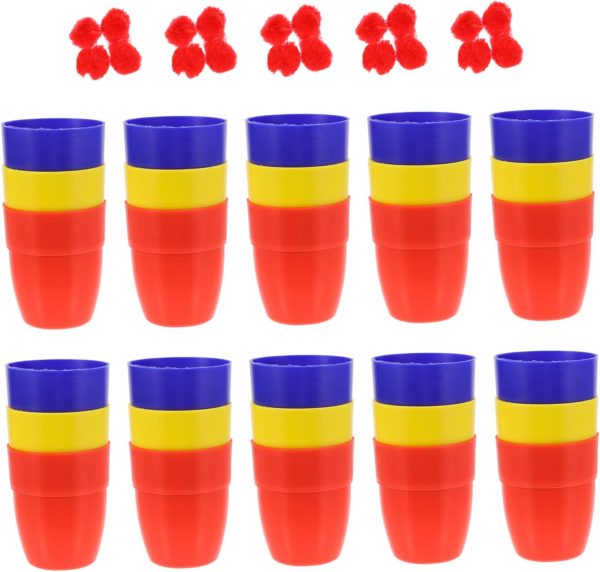 Taza De Truco De Mago 3 Bolas Mágicas Herramienta para Mago Accesorio Ideal para Replacement