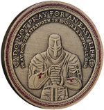 Templar Knight Coin, Cross Challenge Coin, Vintage Commemorative Coin, Ancient Collectible Coin for Home Decor