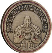 Templar Knight Coin, Cross Challenge Coin, Vintage Commemorative Coin, Ancient Collectible Coin for Home Decor