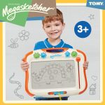 Toomies TOMY Megasketcher Magnetic Drawing Board , Large Writing Pad with Magic Eraser , Travel Games for Kids Aged 3 4 5 6 and Over, Measures 45 x 35 cm Bizak - Imagen 2