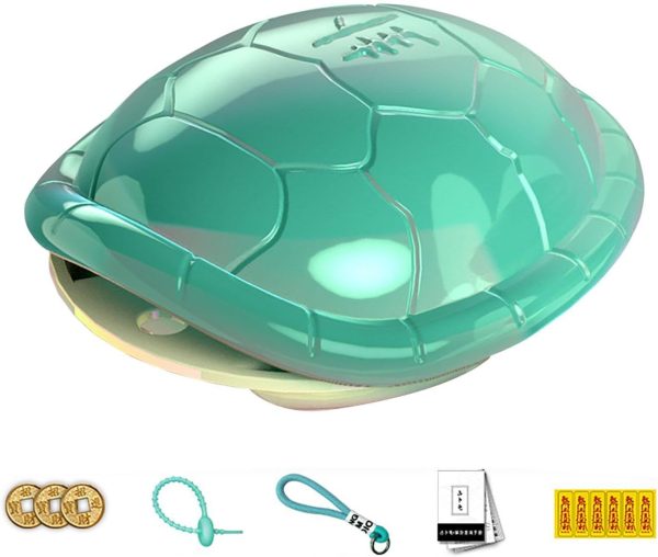 Tortuga de la Adorno Miniatura Feng Shui, Azul