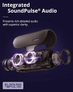Tronsmart Bang Upgraded Edition 60W Portable Speaker, Powerful, LED Lights and Bluetooth 5.3, Waterproof IPX6 and Power Bank, Stereo Sound, AUX and TF, with NFC, for Party. - Imagen 2