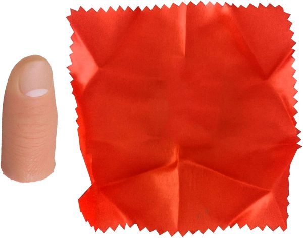 Truco De Magia del Pulgar - Dedo De Seda Mágica Que Desaparece | Accesorios Divertidos De Juguete para Pulgar Y Mago para Cumpleaños Carnavales Actuaciones En Escenario Noches Familiares