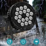 UKing RGBW IP65 Waterproof Stage Lamps, 180 W Pair LED Outdoor Lighting with D MX 4/8CH Control and Automatic Mode, Spotlights Party Lights for Wedding Disco DJ Concerts Halloween Christmas - Imagen 2
