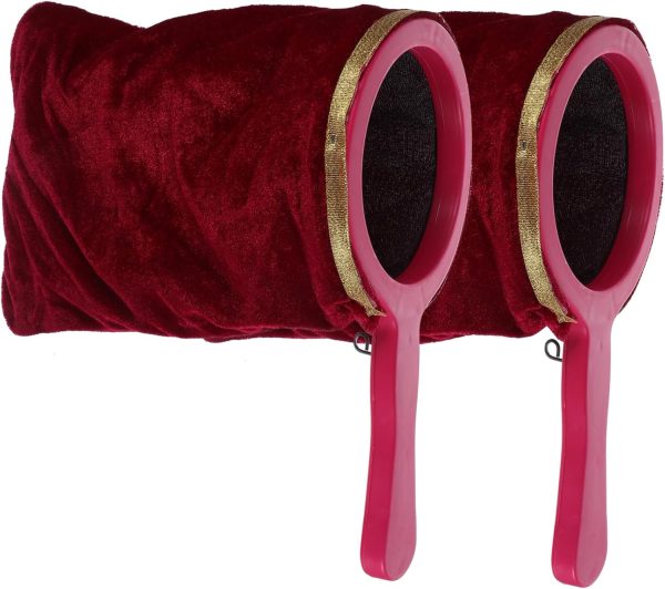 VICASKY 2 Pieces Magic Bag with Handle Plastic Bags Sachytomagic Starter Kit Toy Games Accessories for Stage Performances Change Bag with Red