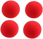 VIDOO 10Pcs Cerrar Magic Street Truco Soft Esponja Bola Props Payaso Nariz