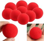 VIDOO 10Pcs Cerrar Magic Street Truco Soft Esponja Bola Props Payaso Nariz - Imagen 2
