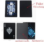 Waterproof Poker Cards Black Playing Cards Professional Poker Card Playing Cards - Top Quality Plastic Poker Cards for Your Poker Pleasure, Black - Imagen 2