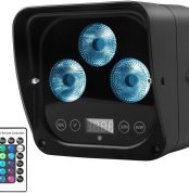 Waterproof Wireless Stage Lights for Indoor Parties, RGBW LED Par Lights for DJ Booth, Vertical Lighting with Remote Control and APP, DMX512 Control