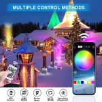 Waterproof Wireless Stage Lights for Indoor Parties, RGBW LED Par Lights for DJ Booth, Vertical Lighting with Remote Control and APP, DMX512 Control - Imagen 2