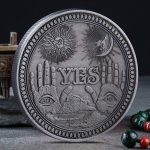 YES/NO Postal Decision Coin, Yes No Challenge Coin Ornaments for Decision Makers - Imagen 2