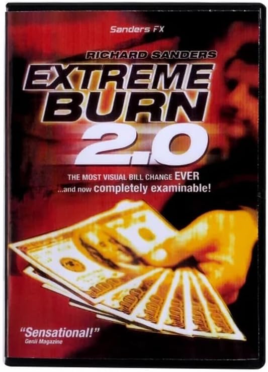 ZQION Extreme Burn 2.0 Money Magic Tricks Magic Tricks Comedy Props Close Stage Magic Illusions Mentalism