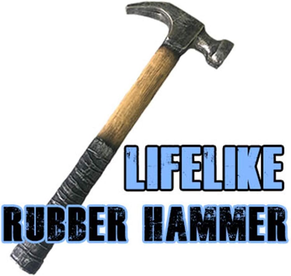 ZQION Realistic rubber hammer magic tricks appear disappear magic can ZQION Realistic rubber hammer magic tricks appear disappear magic can compress to fit in palm props stage illusion trick fun