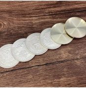 ZQION Super Morgan Dollar Set (Cuproickel) Magic Tricks Visual Change Coin Wizard Wizard Close-up Street Illusions Tricks Mentalism Magic Accessories Set