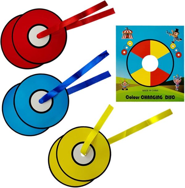 harayaa Disco Que, Accesorio de Mago, Portátil, Divertido, Mágico, Disco Que, Juguete para Fiestas, Actuaciones Infantiles.