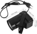 ibasenice Luz LED para Escenario con Activación por Sonido Foco Compacto para Interior Iluminación Dinámica para Bodas Fiestas Bares y Teatros bajo Consumo y Alta Durabilidad - Imagen 2