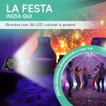 tempo di saldi RGB headlight from 50 W to 120 W with 36 LED Disco Sound Sensor Colourful Light - Imagen 2