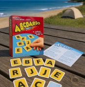 ¡BASTA! ABCDARIO Board Game | Portable Spanish Card Game for Travel | Quick Stop Board Game | Educational and Fun Game for Children and Adults | 64 Cards | 2-8 Players