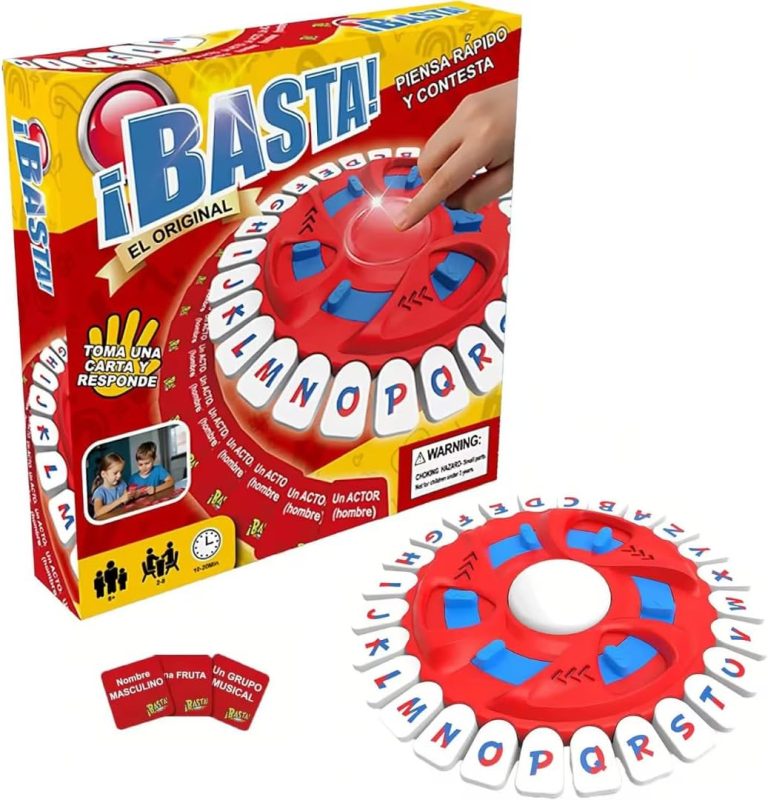 ¡BASTA! Board Game 26 Letters in Spanish | Children from 8 Years Old | New Word Game | Storm of Words | 144 Categories in 36 Cards | 2-8 Players