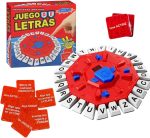 ¡BASTA! Board Game in Spanish, Octogonal Design with 24 Letters, Electronic Version of the Classic Word Game, Includes 35 Cards with 140 Categories, Ideal for Children and Adults