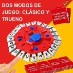 ¡BASTA! Board Game in Spanish, Octogonal Design with 24 Letters, Electronic Version of the Classic Word Game, Includes 35 Cards with 140 Categories, Ideal for Children and Adults - Imagen 2